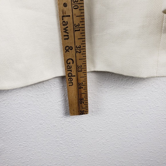 Perry Ellis Men's‎ Size 44 100% Linen Twill Suit Jacket Blazer Ivory Cream New - Picture 3 of 9